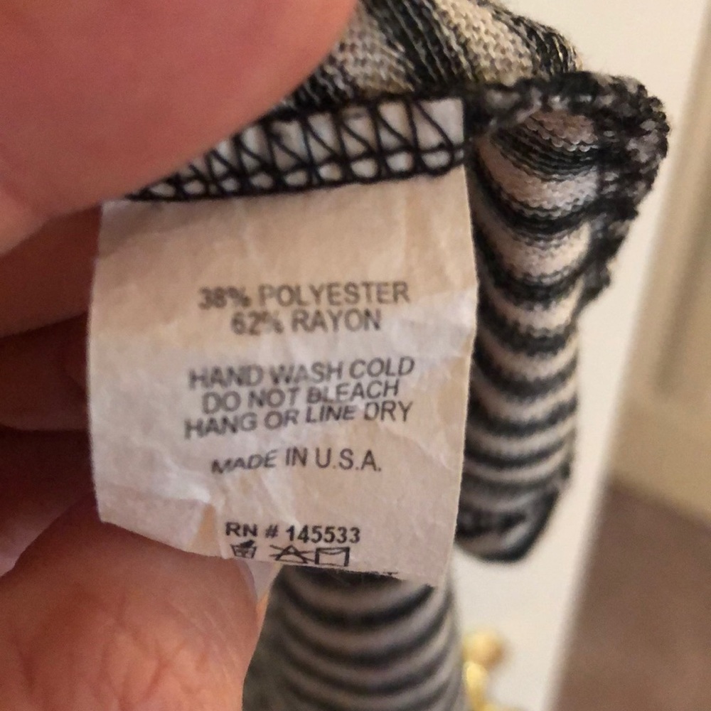 Striped High/Low Top - Picture 5 of 5